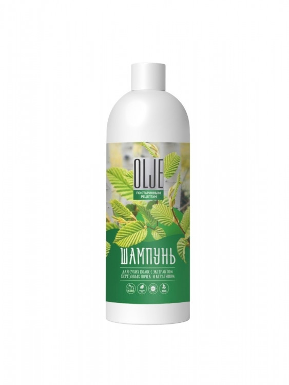 OLJE Натуральный шампунь для сухих волос с экстрактом березовых почек и кератином 1000 мл в Волгограде