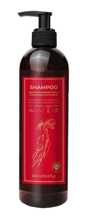 Шампунь для волос с корейским женьшенем и золотом 500 мл в Волгограде